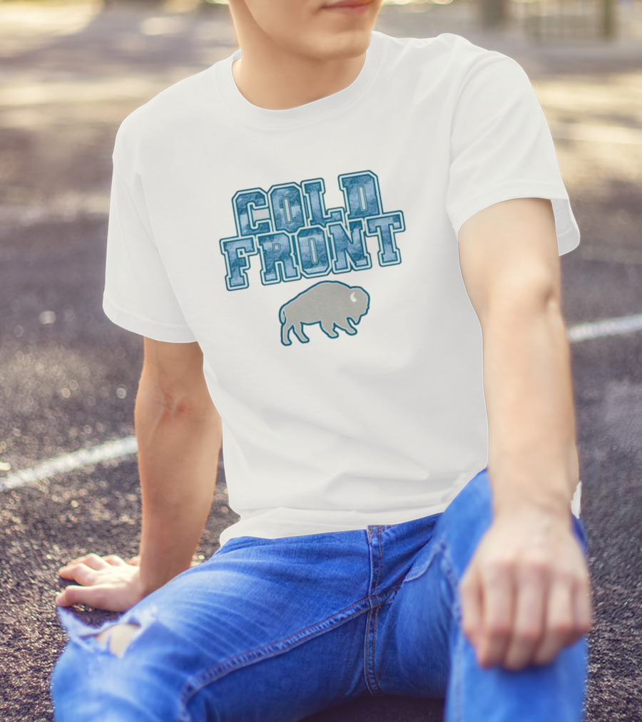 Cold Front Buffalo Winters Buffalo Bills Bison Icon T-Shirt