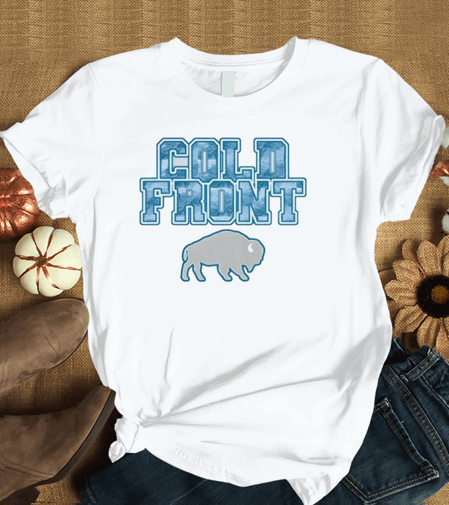 Cold Front Buffalo Winters Buffalo Bills Bison Icon T-Shirt