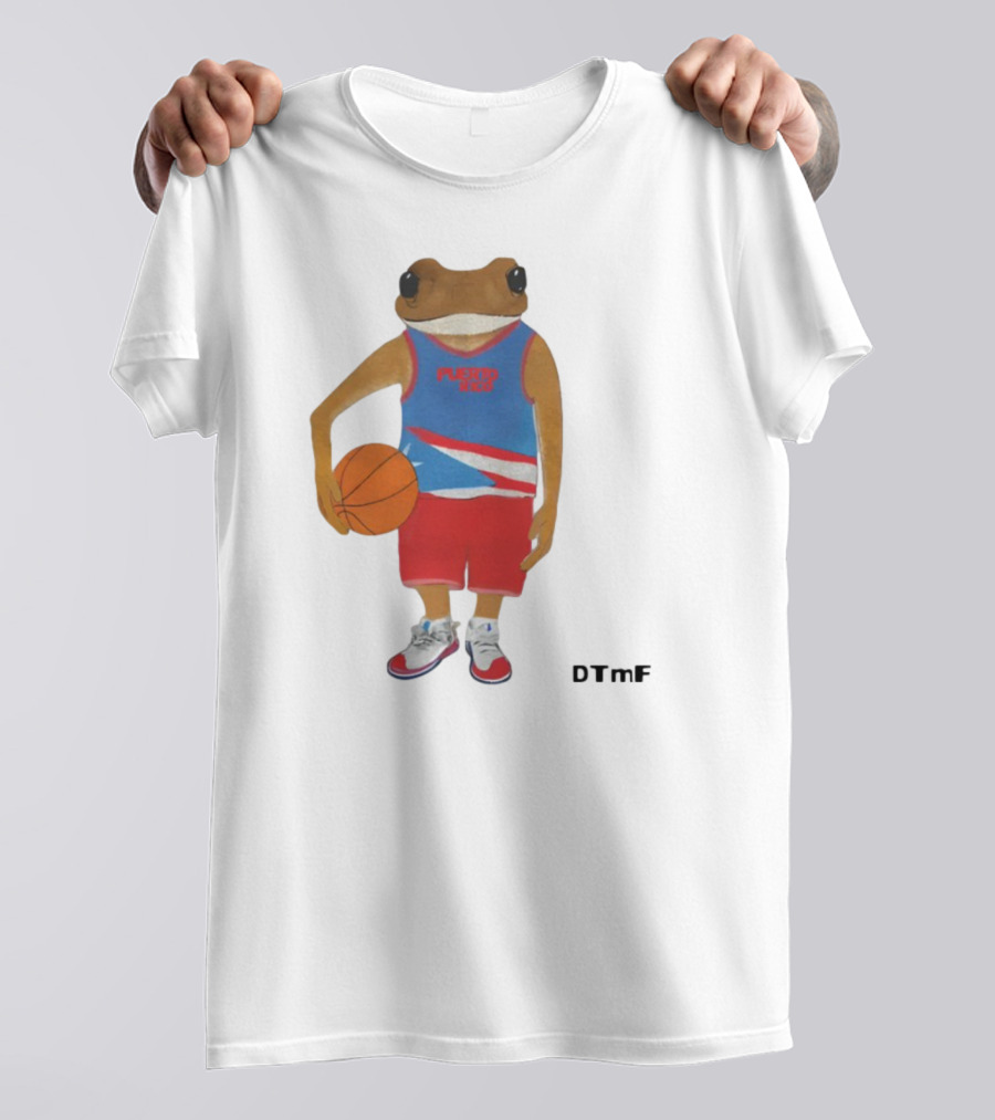 Dtmf Concho Puerto Rico Basketball Frog T-Shirt