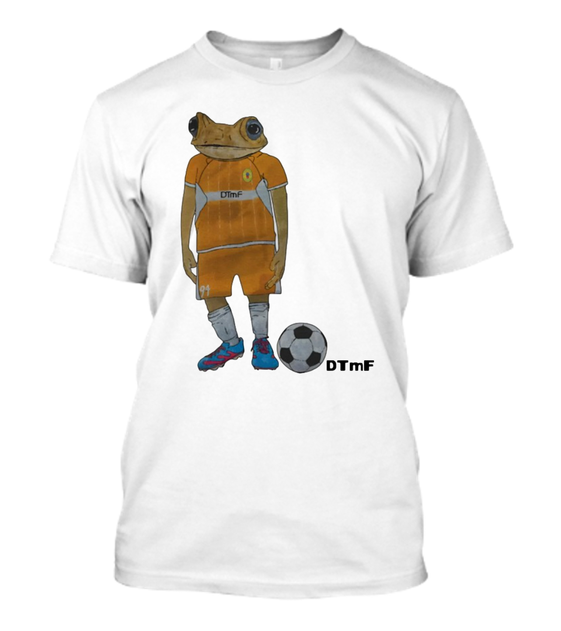 Dtmf 91 Frog Soccer Player With Ball T-Shirt