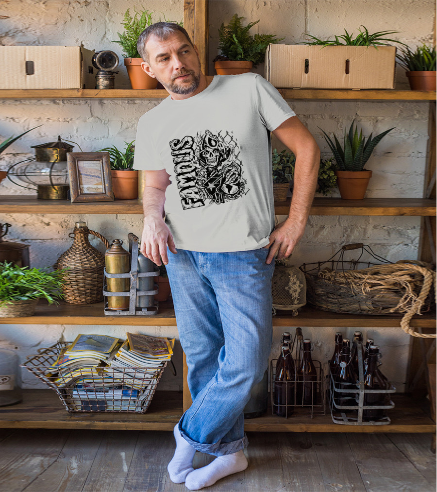 Famous Hardcore Creature Illustration T-Shirt