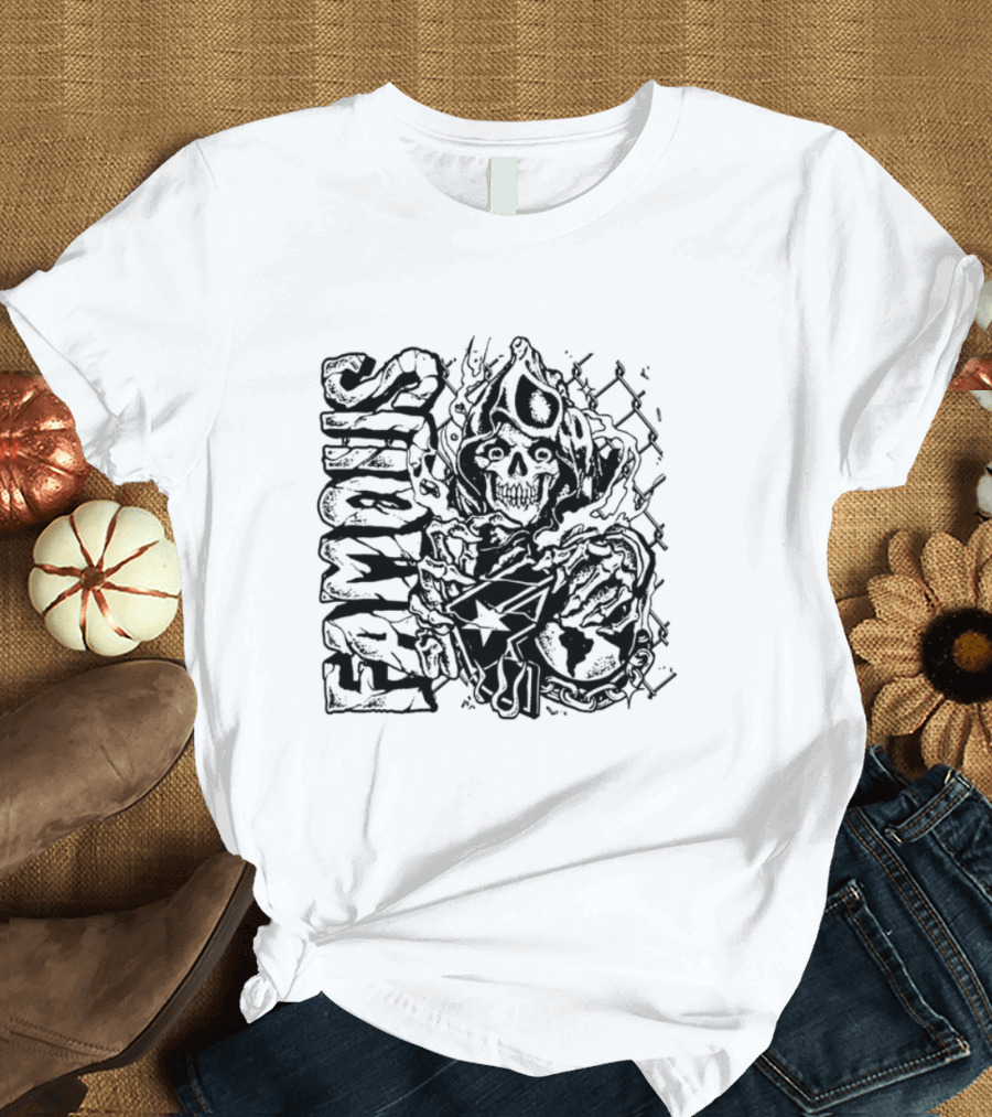 Famous Hardcore Creature Illustration T-Shirt