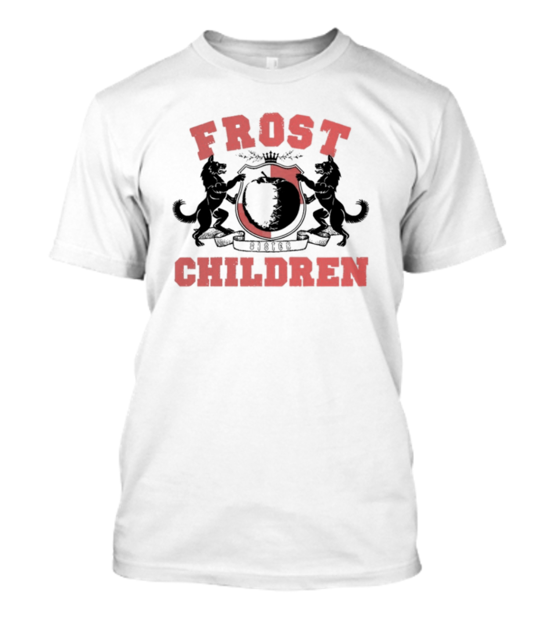 Frost Children Red Crest Sister College T-Shirt