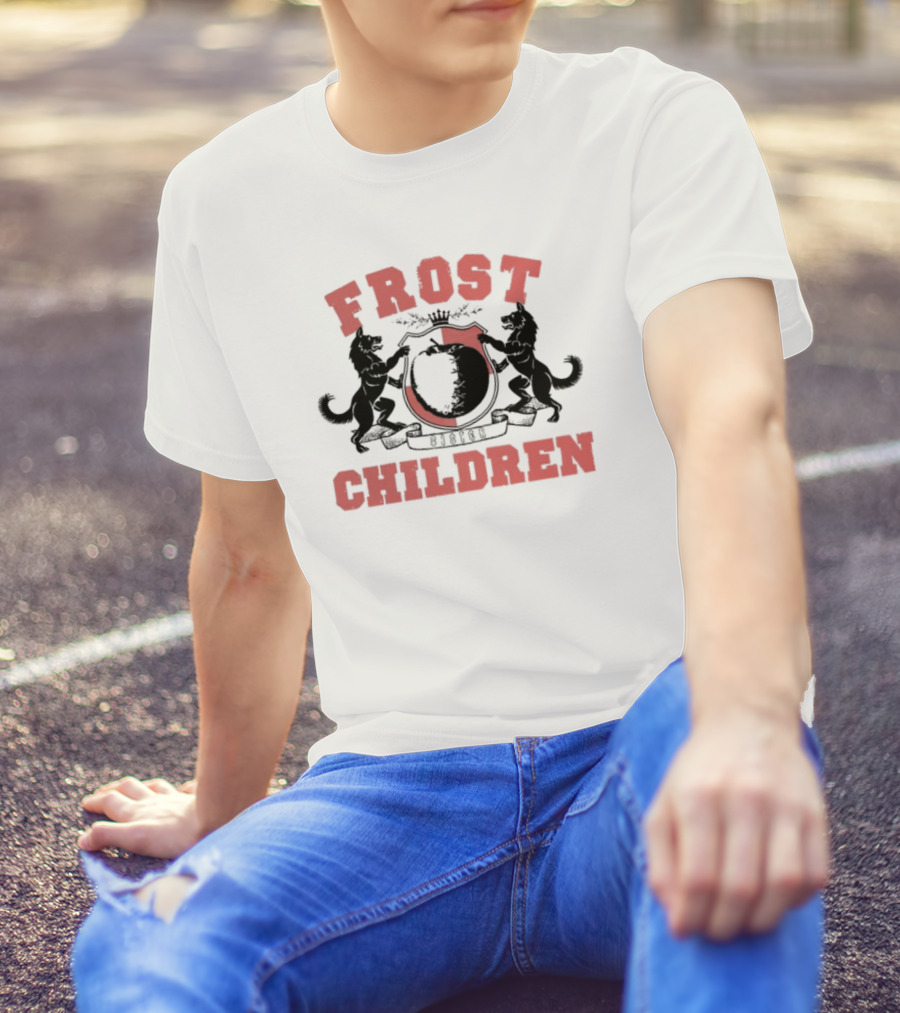 Frost Children Red Crest Sister College T-Shirt