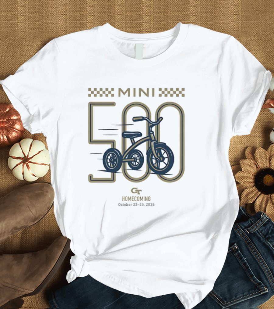 Georgia Tech Mini 500 Tricycle Race Homecoming October 23 25 2025 T-Shirt