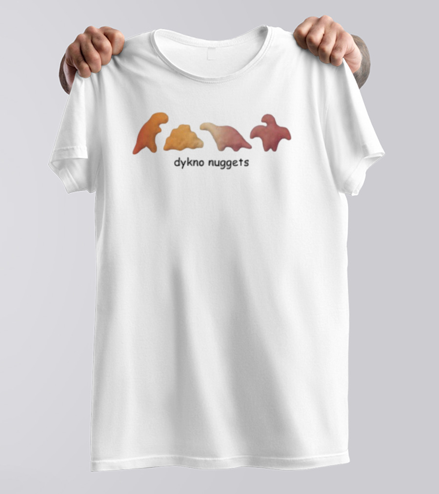 Dyhno Nuggets Dinosaur Shapes Fun Girlycore Style T-Shirt