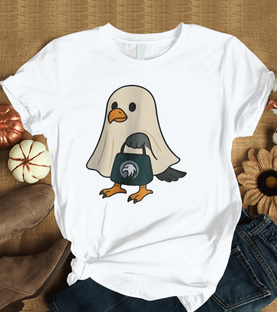 Halloween Ghost Philadelphia Eagles Fly Eagles Fly Football T-Shirt