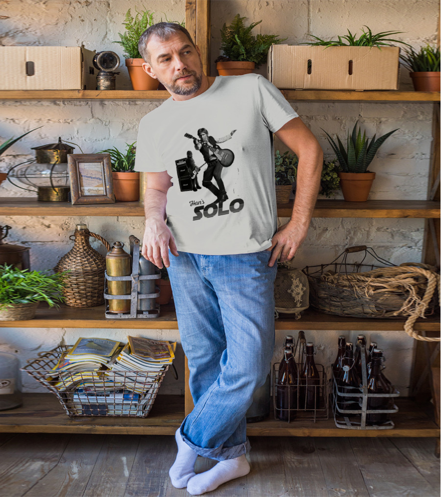 Han_s Solo Chewbacca Guitar Marshall Star Wars T-Shirt
