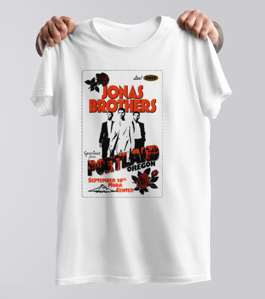 Jonas Brothers Portland Oregon September 20 2023 Moda Center T-Shirt