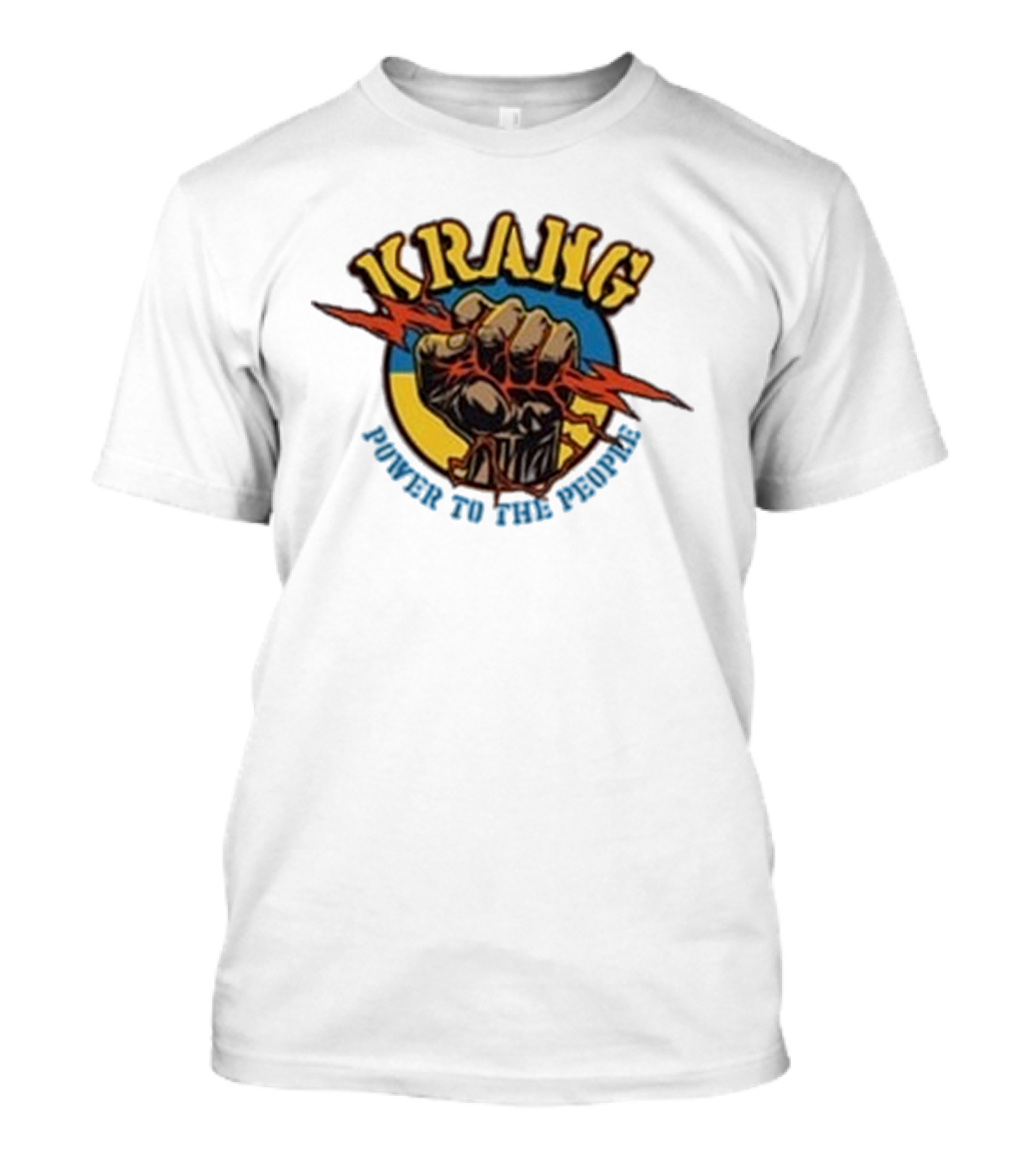 Krang Power To The People Fist With Lightning Bolt T-Shirt