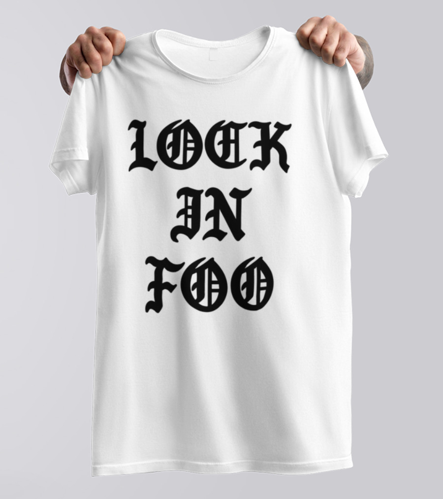 LOCK IN FOO Rock Metal Band Style T-Shirt