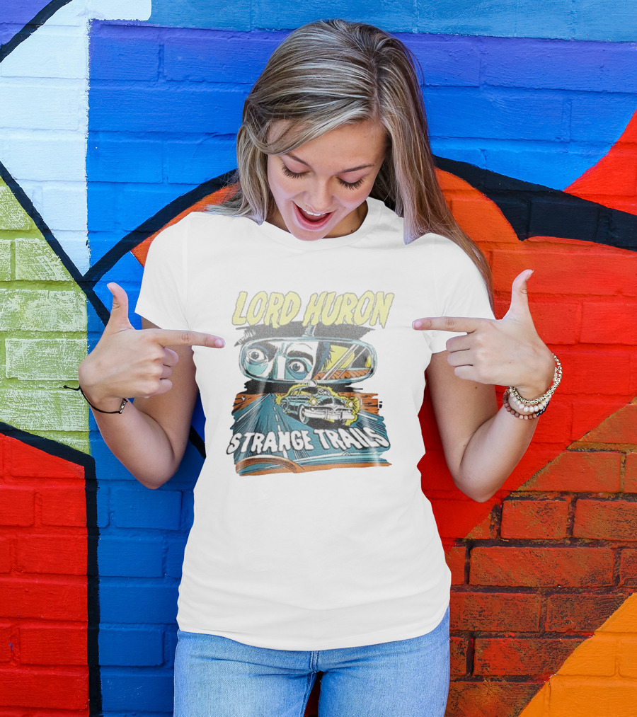 Lord Huron Strange Trails Anniversary Tour Collection Comic Car Road Art T-Shirt