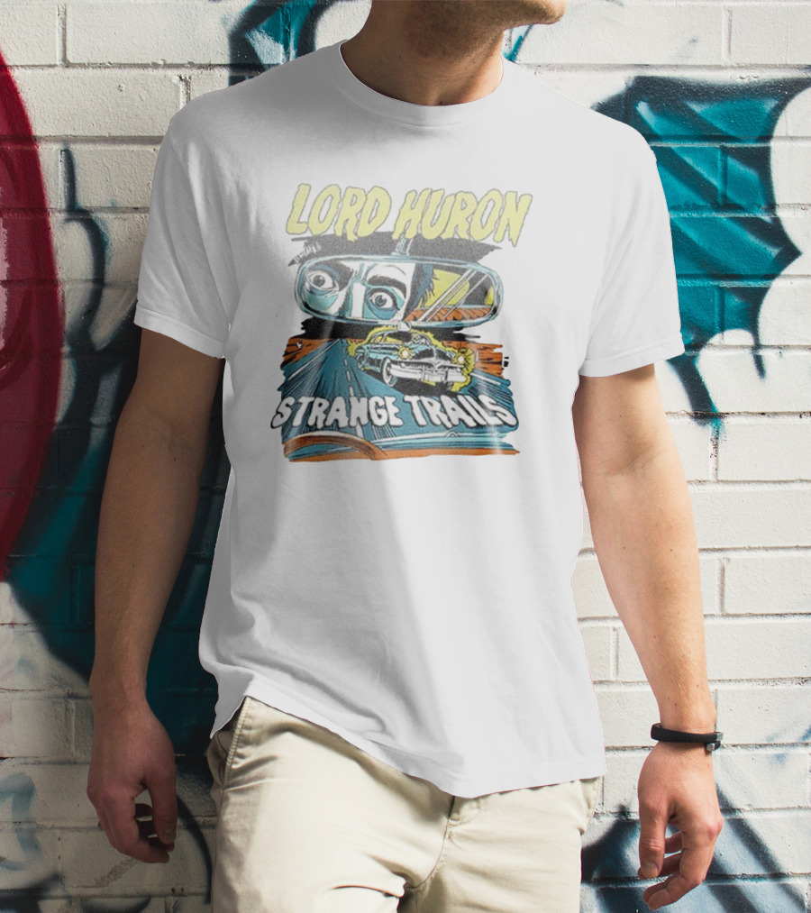 Lord Huron Strange Trails Anniversary Tour Collection Comic Car Road Art T-Shirt
