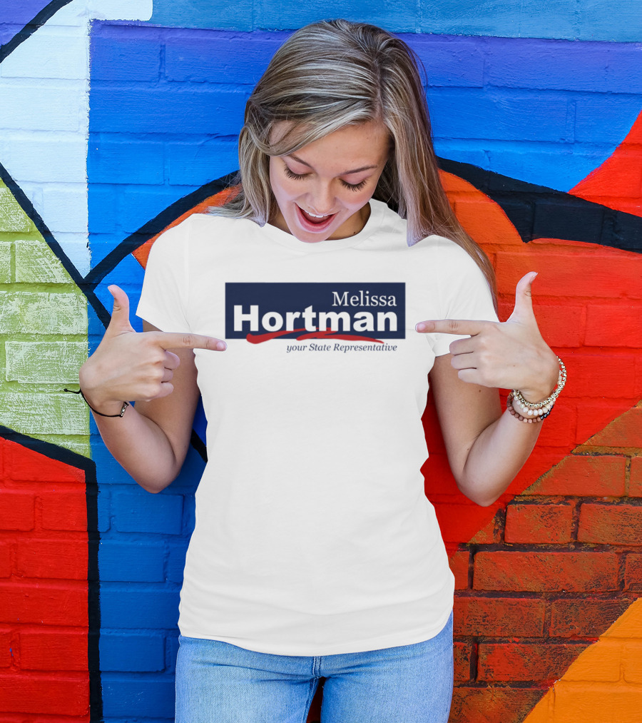 Melissa Hortman Your State Representative Red And Blue Typography T-Shirt