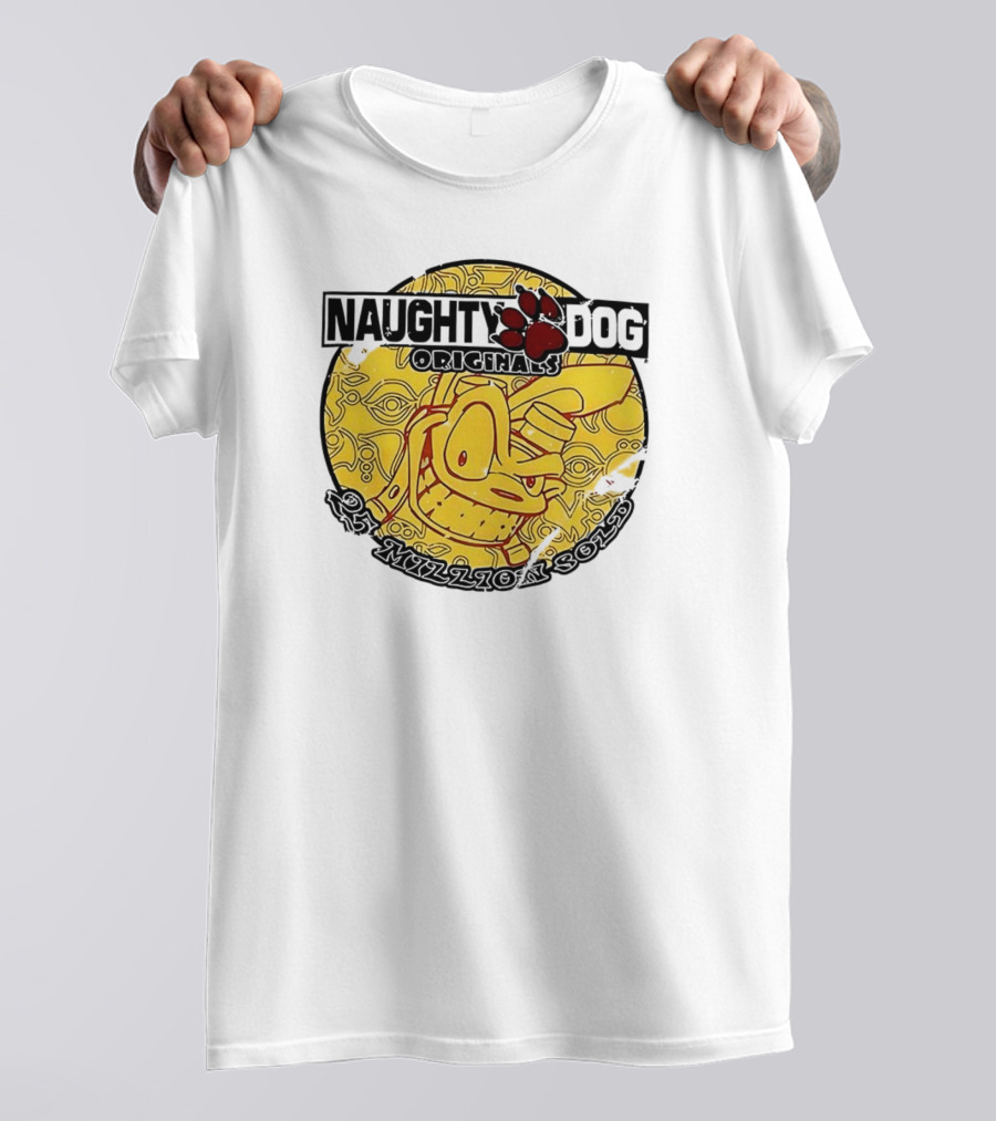 Naughty Dog Classics 25 Million Sold Celebration T-Shirt