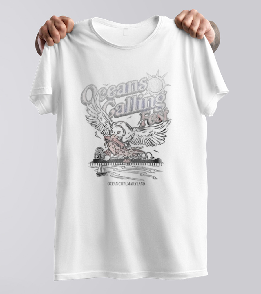 Oceans Calling Fest Seagull Lineup Tracklist September Oceanside 2023 T-Shirt