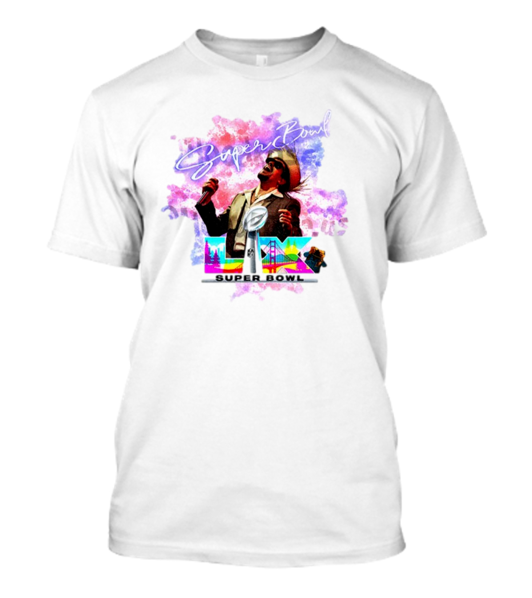 Bad Bunny Super Bowl Halftime LVII Retro NFL Performance Iconic Show T-Shirt