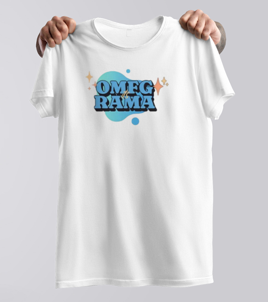 OMFG Its Rama Ohhhkay Sparkle Burst Retro Style T-Shirt