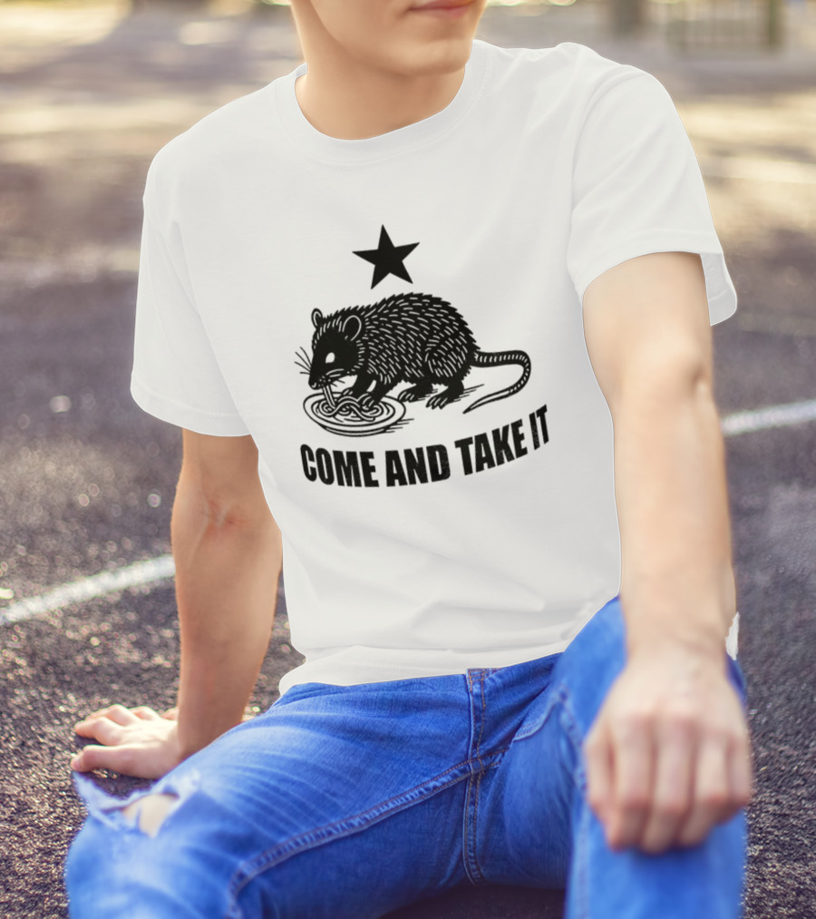 Opossum Come And Take It Flag Political Protest Statement T-Shirt
