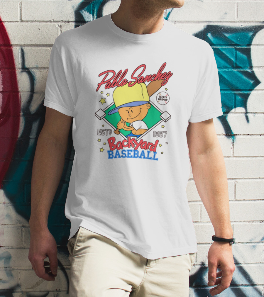 Pablo Sanchez Backyard Baseball Established 1997 Secret Weapon T-Shirt