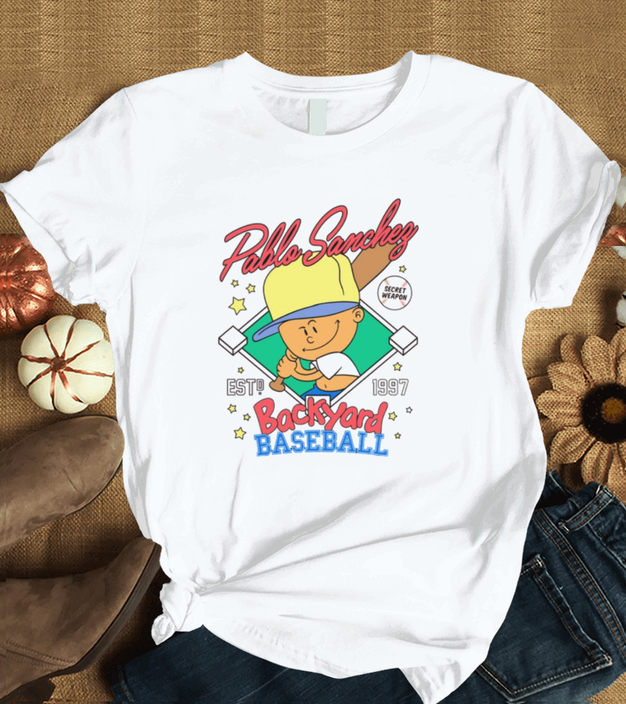 Pablo Sanchez Backyard Baseball Established 1997 Secret Weapon T-Shirt