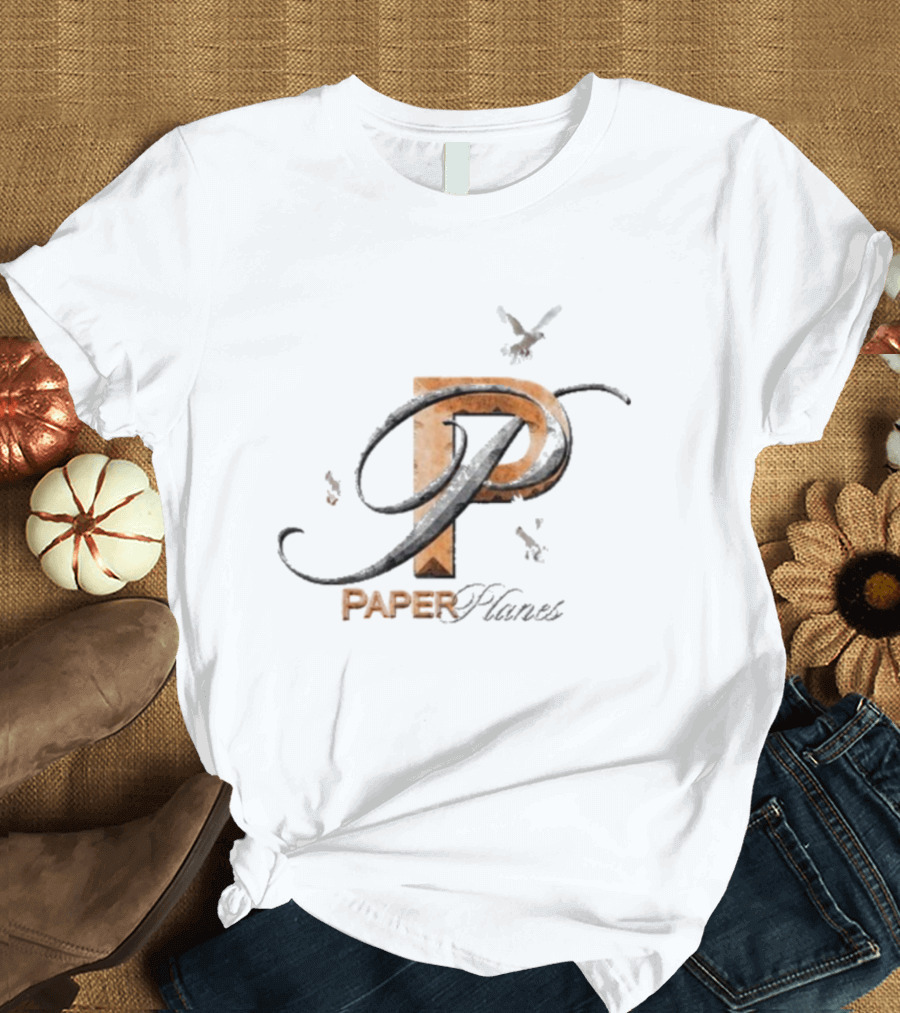 Paper Planes P With Doves Flight Elements T-Shirt