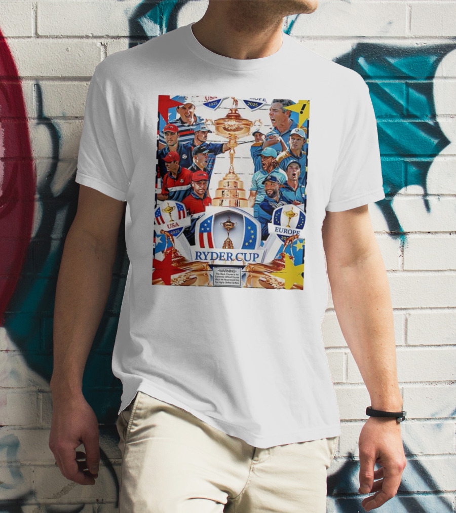 Ryder Cup 2025 USA Vs Europe Golf Tournament Team Challenge T-Shirt