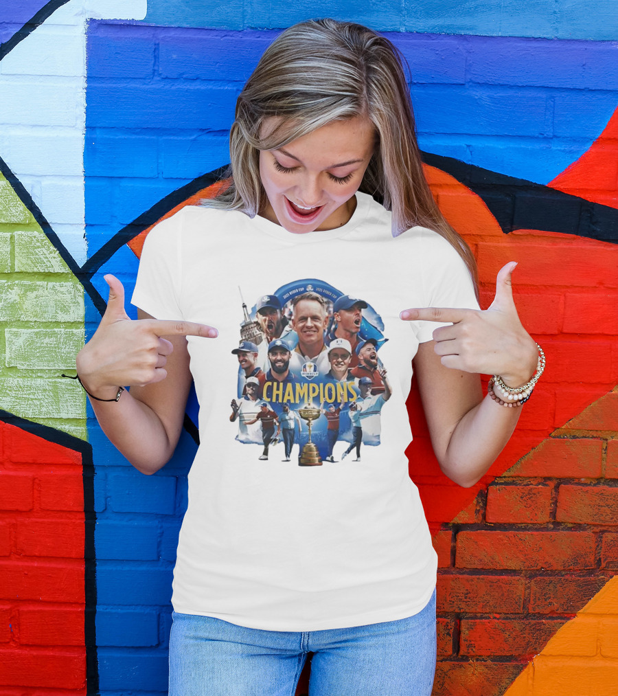 2025 Ryder Cup Team Europe Champions Celebration T-Shirt