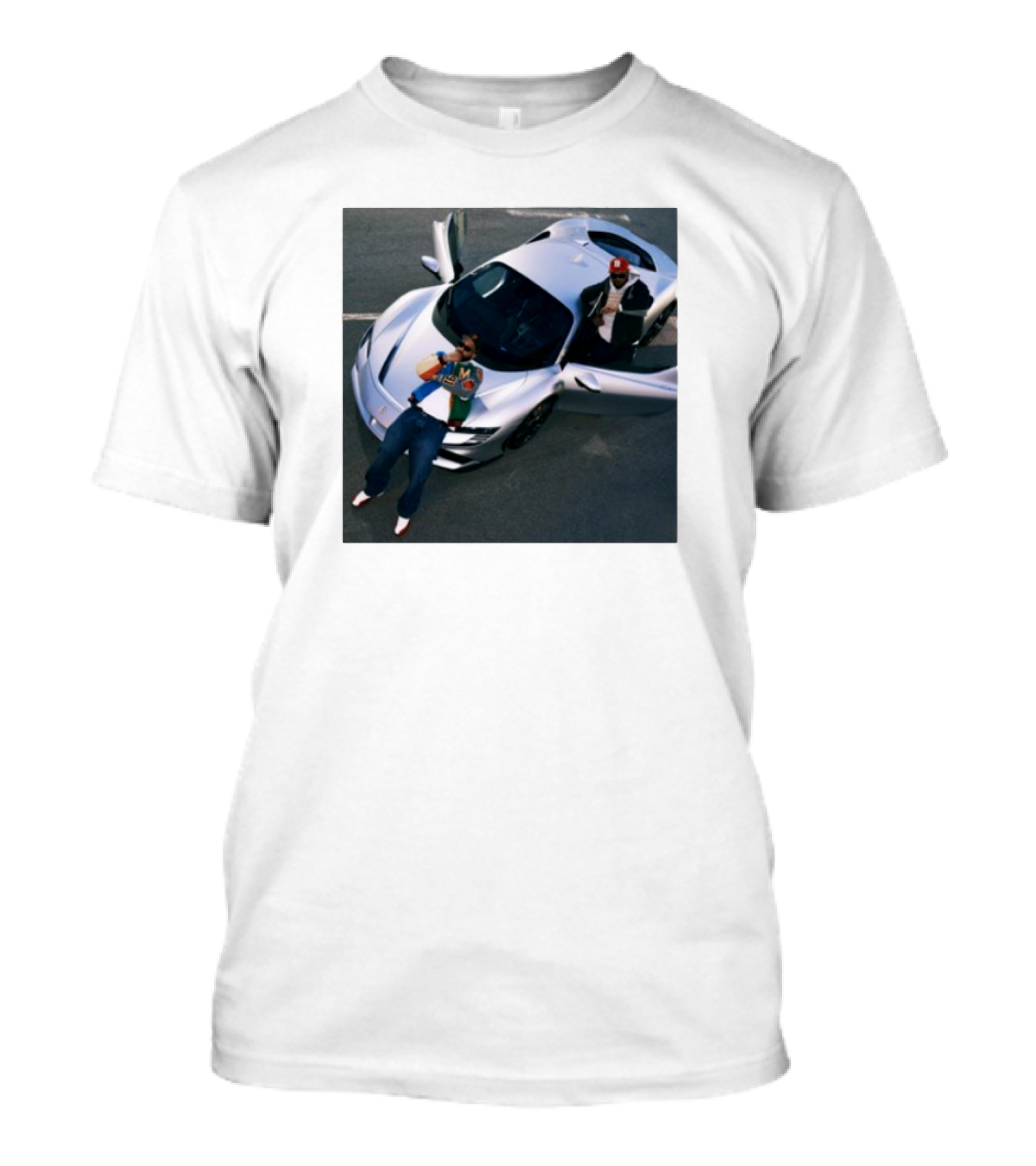 Until Night Comes Album Silver Sports Car Duo T-Shirt