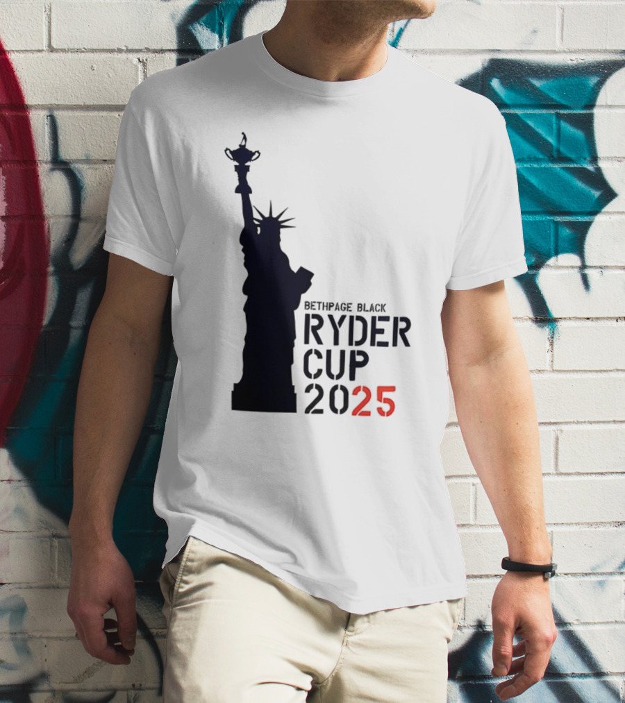USA Ryder Cup 2025 Liberty Bethpage Black T-Shirt
