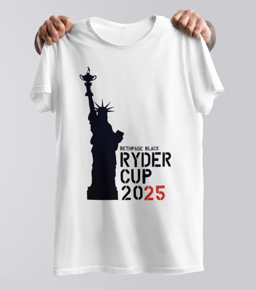 USA Ryder Cup 2025 Liberty Bethpage Black T-Shirt
