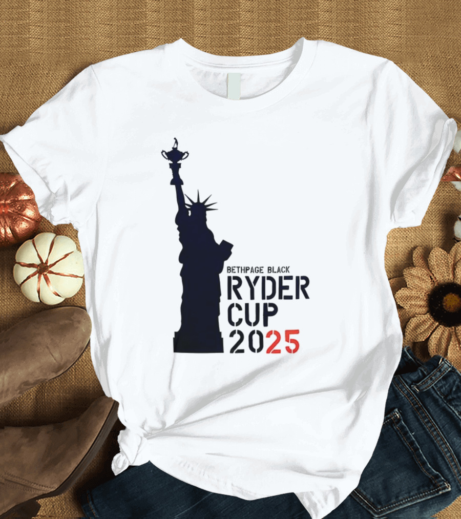 USA Ryder Cup 2025 Liberty Bethpage Black T-Shirt