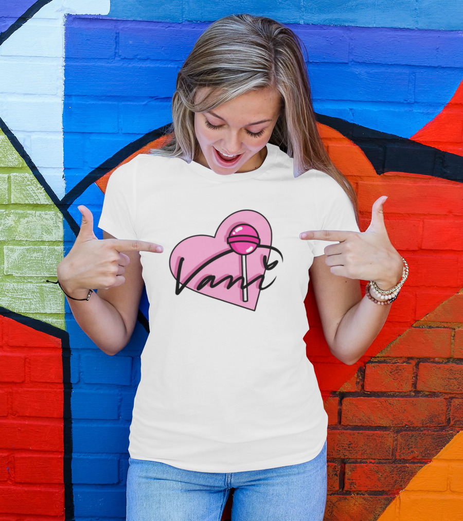 Vanilbean Heart Lollipop Signature T-Shirt