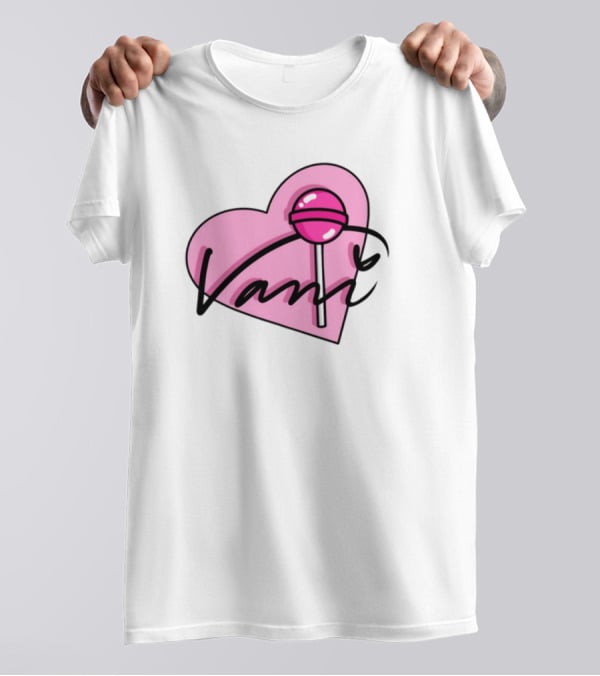 Vanilbean Heart Lollipop Signature T-Shirt