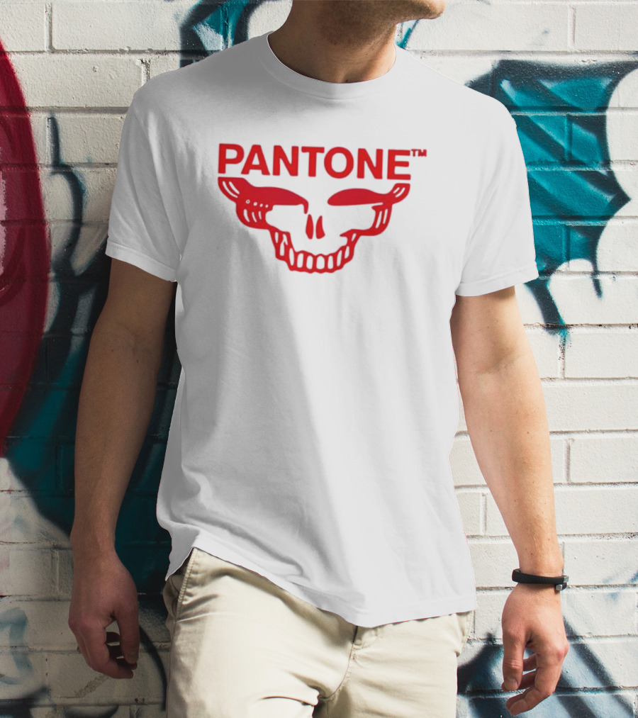 Grateful Red SYF Stealie Pantone Skull Red T-Shirt