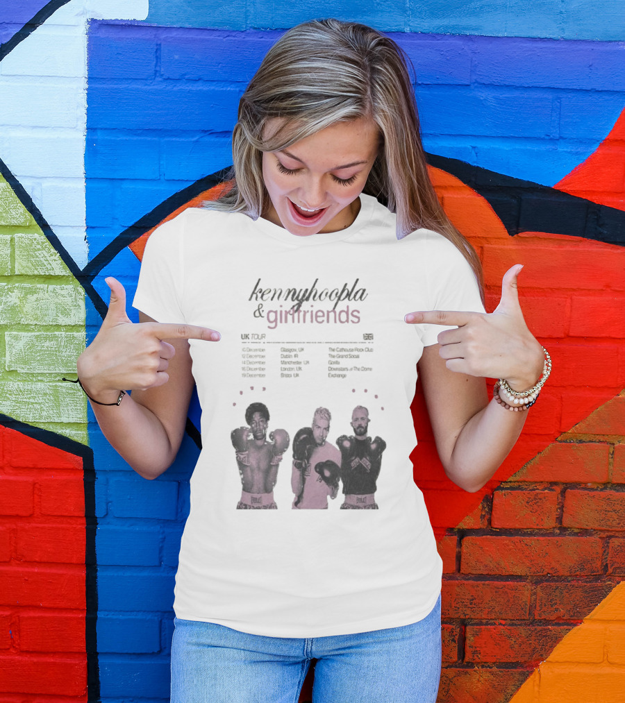 KennyHoopla And Girlfriends EU UK Tour 2025 Boxing Themed Dates UK EU Cities T-Shirt