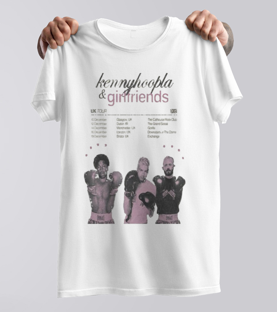 KennyHoopla And Girlfriends EU UK Tour 2025 Boxing Themed Dates UK EU Cities T-Shirt