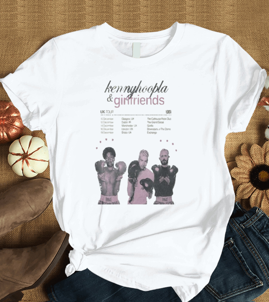 KennyHoopla And Girlfriends EU UK Tour 2025 Boxing Themed Dates UK EU Cities T-Shirt