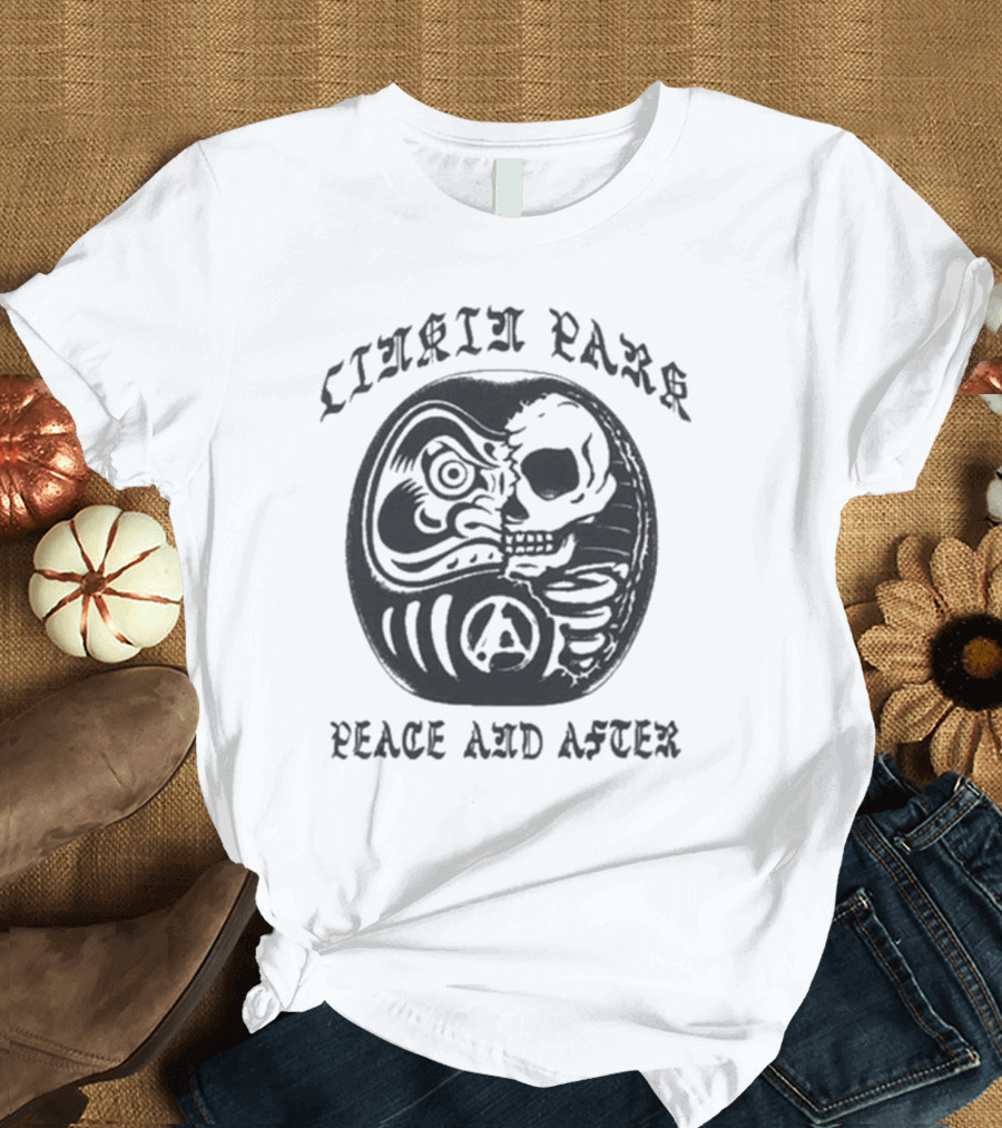 Linkin Park Peace And After Daruma Skull Collaboration T-Shirt