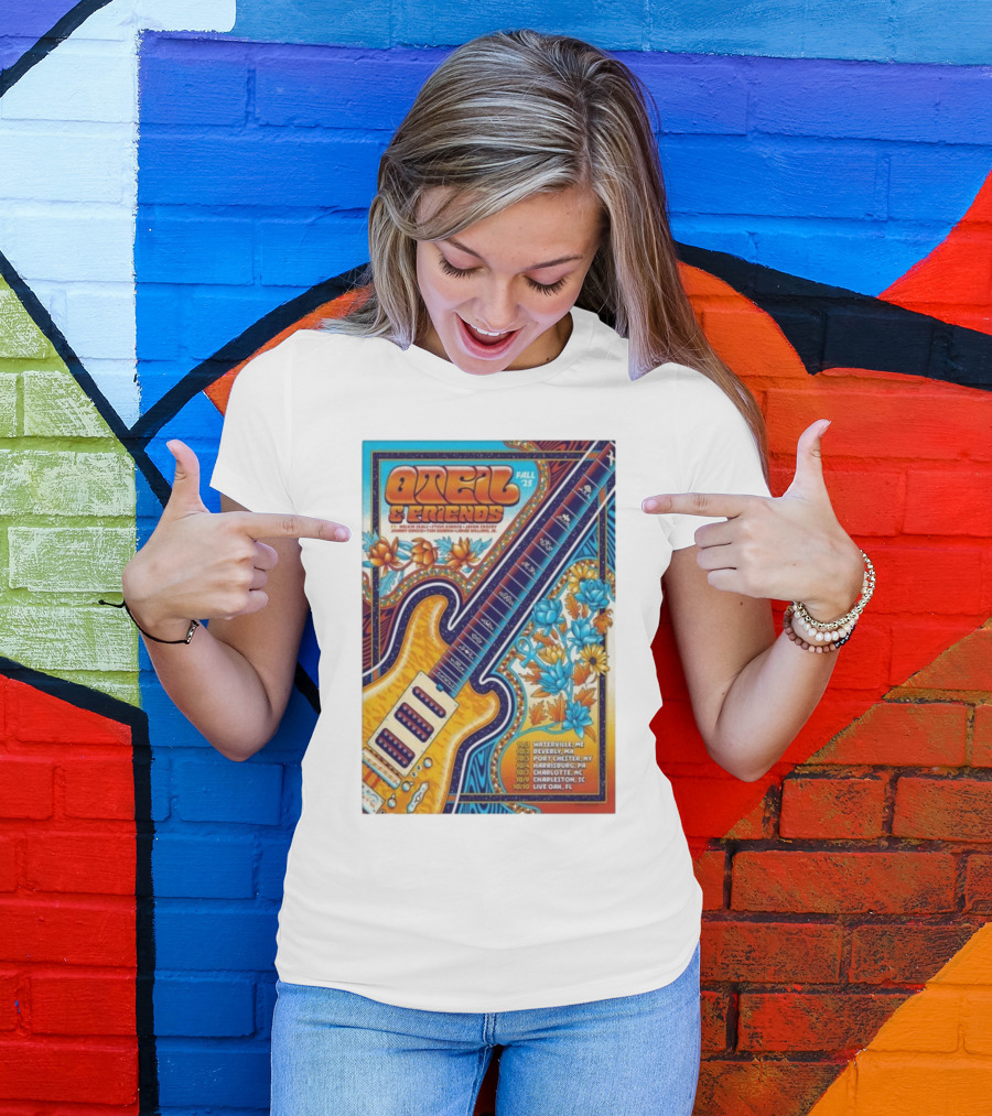 Oteil And Friends Fall 25 Tour Harrisburg PA Guitar Art T-Shirt