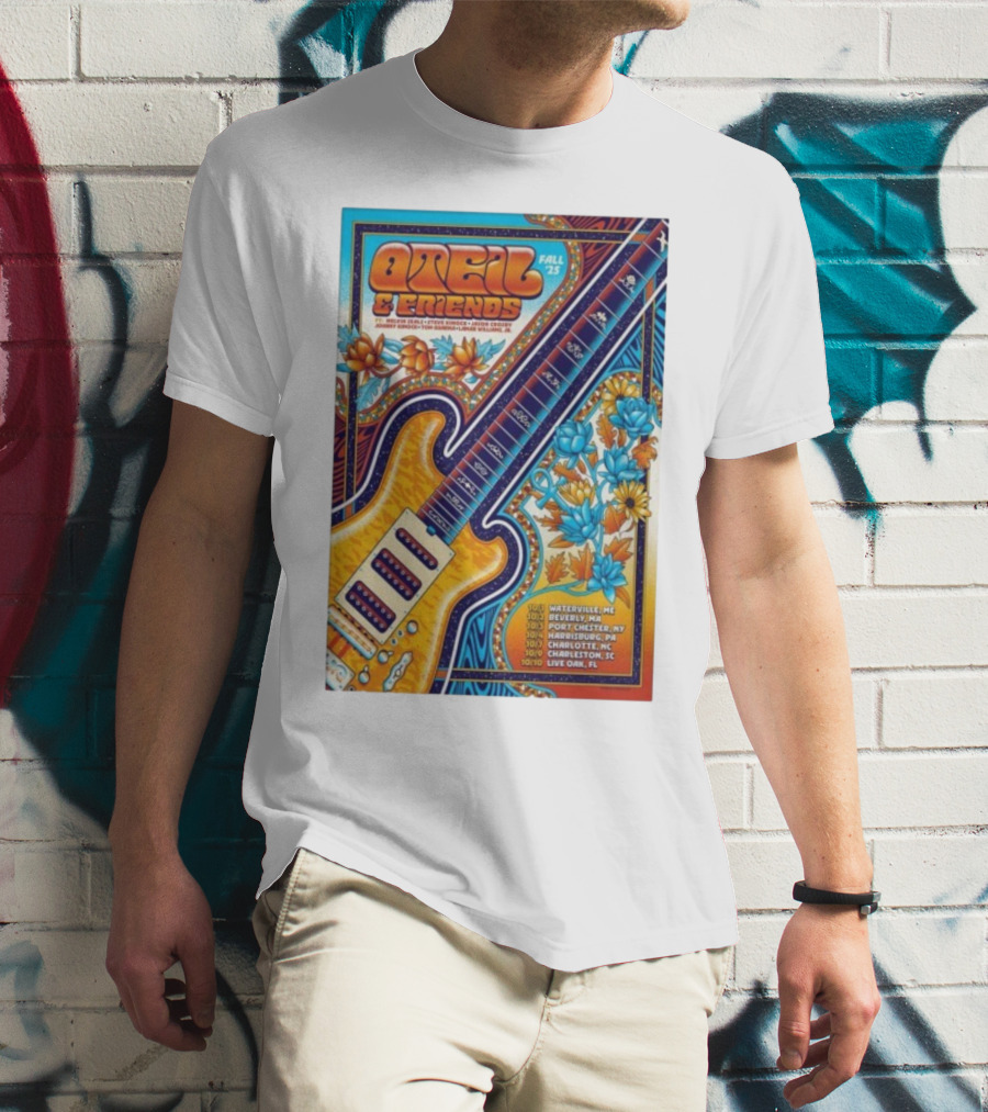 Oteil And Friends Fall 25 Tour Harrisburg PA Guitar Art T-Shirt