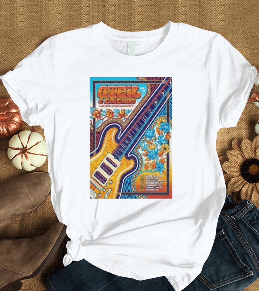 Oteil And Friends Fall 25 Tour Harrisburg PA Guitar Art T-Shirt