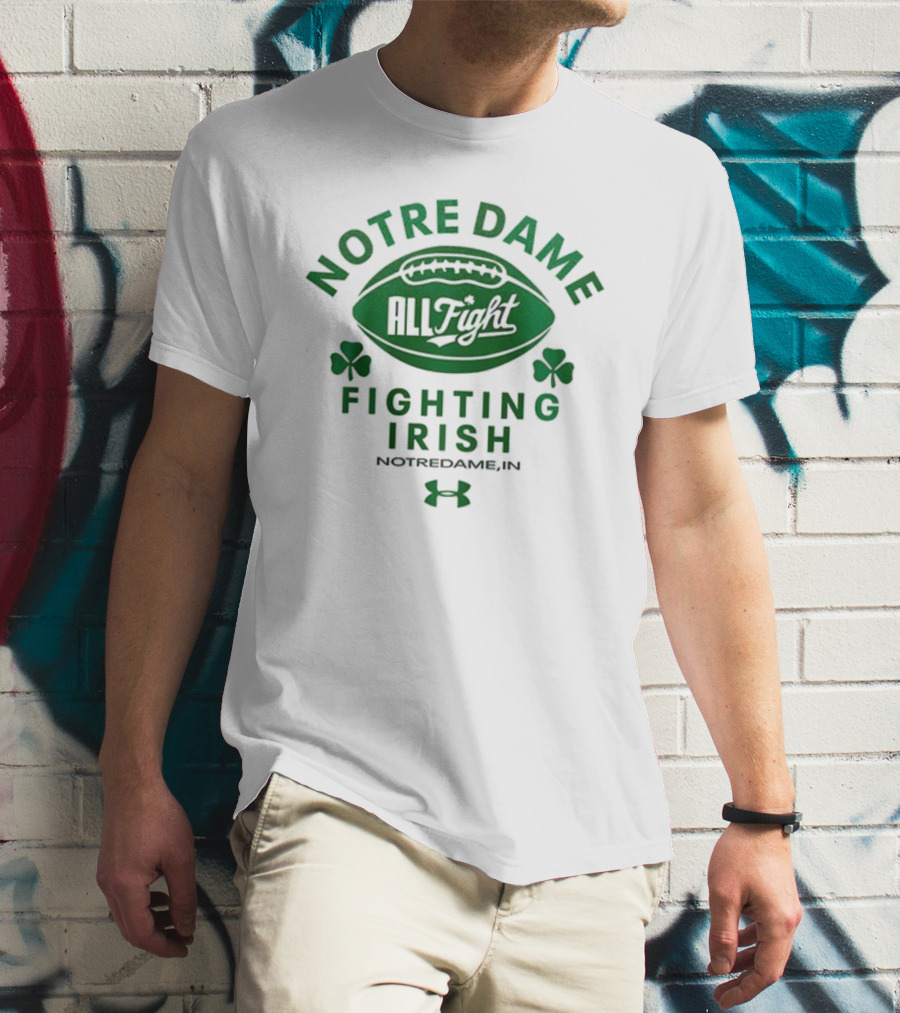 Notre Dame Fighting Irish All Fight Football NotreDameB.I.N Under Armour T-Shirt