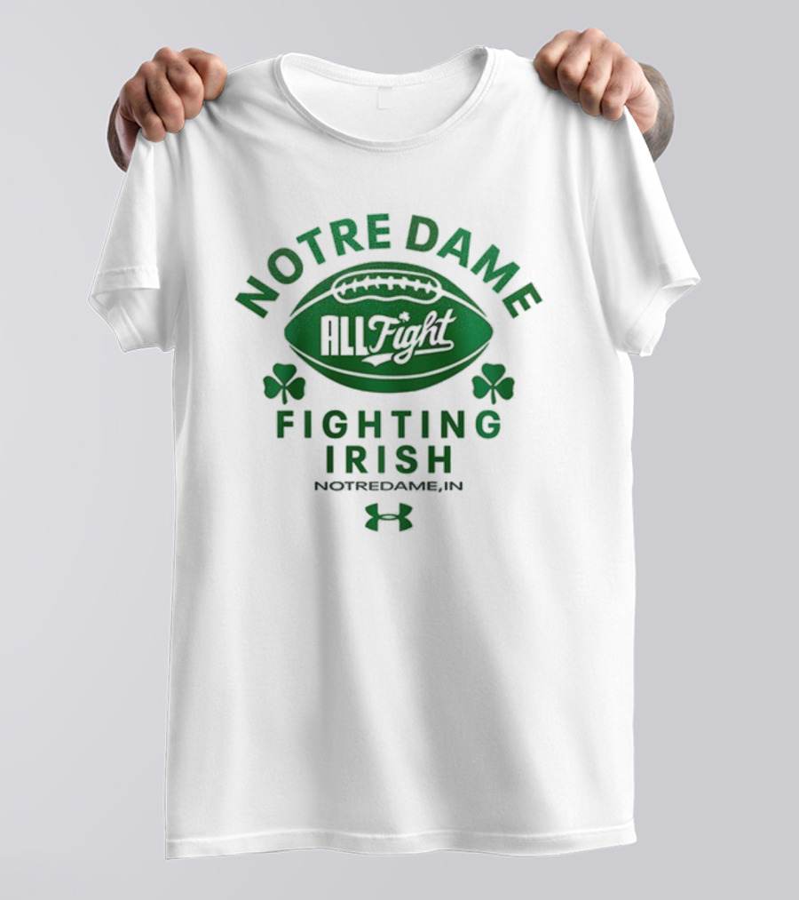 Notre Dame Fighting Irish All Fight Football NotreDameB.I.N Under Armour T-Shirt