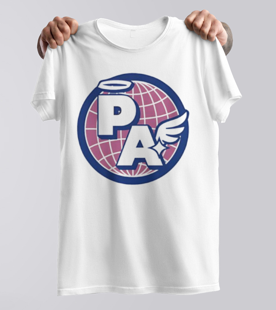 Project AEON Ethereum NFT Collection PA Halo Wing Pink Globe T-Shirt