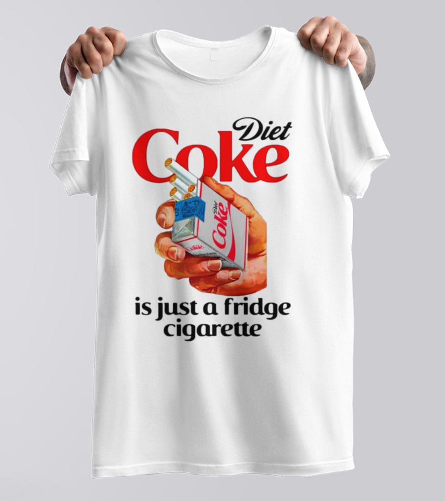 Diet Coke Cigarette Pack Parody Fridge Cigarettes T-Shirt
