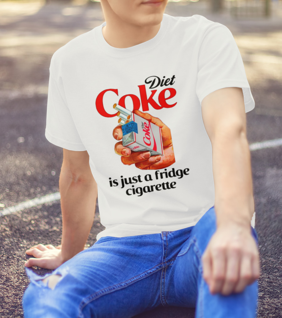 Diet Coke Cigarette Pack Parody Fridge Cigarettes T-Shirt