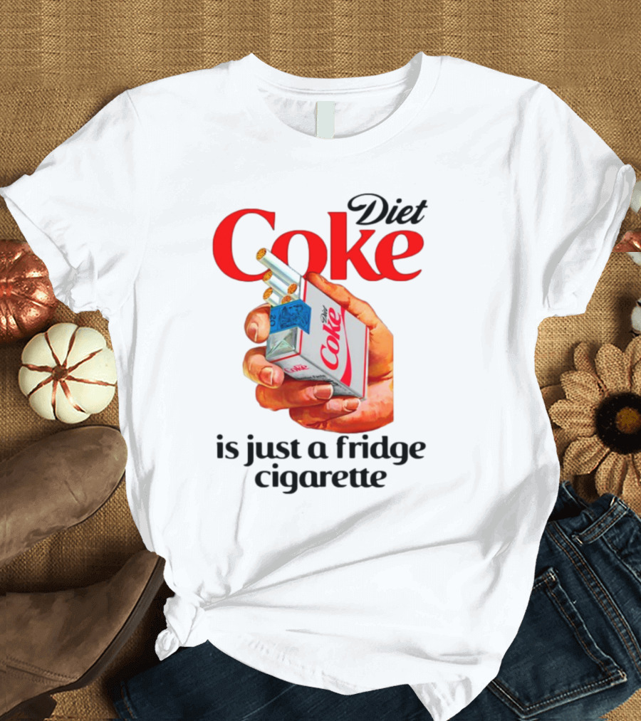 Diet Coke Cigarette Pack Parody Fridge Cigarettes T-Shirt