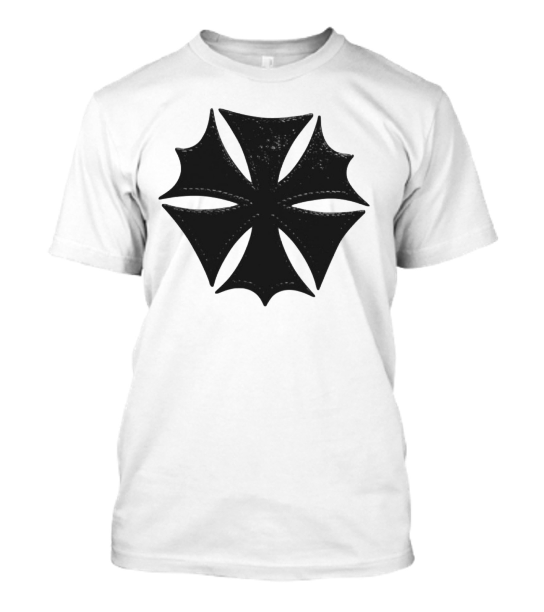 Hardstone Psycho Iron Cross Symbol Black T-Shirt