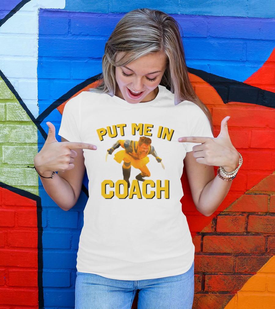 Put Me In Coach Hugh Jackman Wolverine Tutu Costume T-Shirt